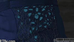 HUNG UP HOTTIE GETS PUNISHED HARD IN THE GARAGE!