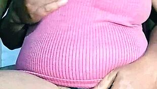 indian housewife flaunts juicy hairy pussy and huge saggy tits closeup