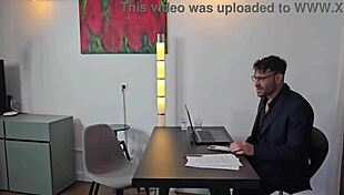 Kristina Grace takes wet DAP piss mouthful from boss and colleague!