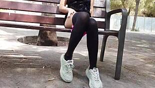 crazy public squirt masturbation outdoors! 💦🌳😱