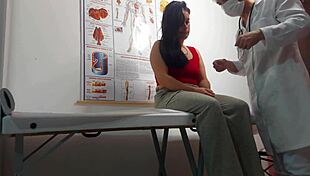 doctor shoves finger in patient's ass then fucks her raw