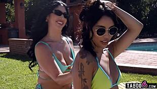 Whoops! Not Stepmom Queenie Sateen But Bestie Vanessa Sky Fucked Hard!