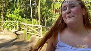 Fucking the Nerdy Redhead Latina Feels So Intense and Pleasing with Monster Cock