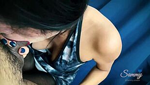 Latina Wife Tastes Ass Cock From Behind