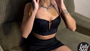 brazilian femdom brunette treats cuckold like ashtray because she owns him