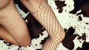 Skinny gypsy milf model strips erotic lingerie getting horny on cam!