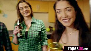 lucky guy sneaks st patrick's threesome with stepsisters jericha jem piper perri