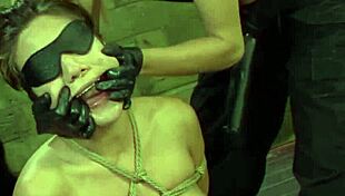 teen asian mena li bound tight for rough lesbian domination strapon toys