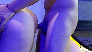 he pounds my borrowed hotwife bareback till creampie while cuckquean girlfriend watches and cums hard pov