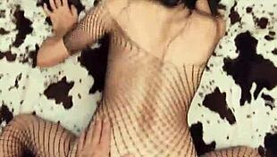 Skinny gypsy milf model strips erotic lingerie getting horny on cam!