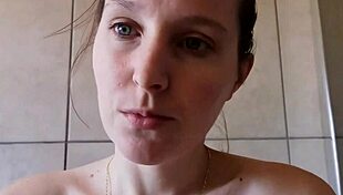 mysterious cutie lights up in the bathroom mirror