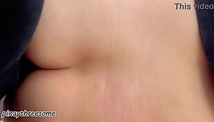 Real Wife Cheats on Husband with Boyfriend's Anal Creampie Pretending Virginity