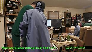 Doctor tampa milks cum from patient in humiliating nurse handjob clinic