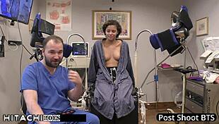 Rebel Wyatt Endures Stranger Hitachi Orgasms in Prison Gagging on Toys