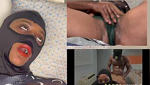 what makes this ebony babe squirt wildly with eyes rolling in orgasm?