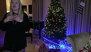 two blonde christmas moms anal dp'd on piano