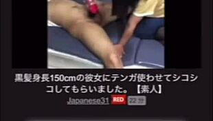 balcony blowjob turns into fingering then bed fuck for amateur japanese couple