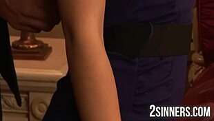 Vintage babe sucks cock intimately then spoons vintage style upstairs for oral pleasure