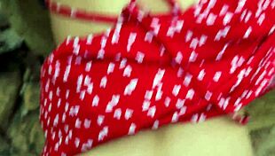 damn check this petite cute latina getting fucked outdoors by the river in public!