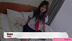 Dude that sailor moon costume is soaked while agent drills yukari's wet cunt hard