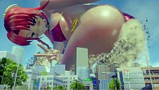 giantess body explodes into huge tall growth frenzy