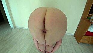 saggy titted mature bbw shakes huge natural tits wildly then does gymnastics and creams boobs in shower