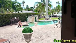 yo this big ass oiled teen gobbles cock outdoors hardcore