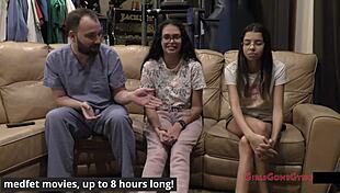 angel santana gives aria nicole pre-employment physical exam