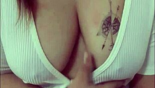 Viral Teacher Walks Bra-Less Flashing Huge Tits Plays with Them Publicly