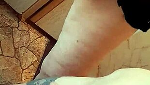 Three busty girlfriends finger hairy pussies in hostel kitchen close-up!