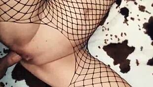 Skinny gypsy milf model strips erotic lingerie getting horny on cam!