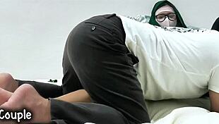 friends go viral banging classmate in college garage after clothes rip off