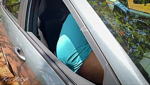 Caught Masturbating Cumming Car Beach Parking