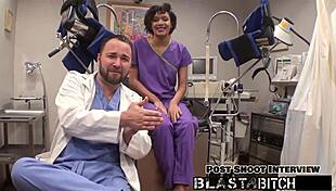 jackie banes' shaved pussy overflows with hot cum pov