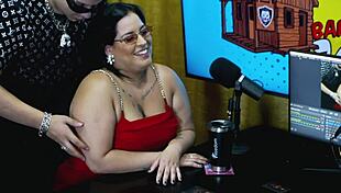 BBW BRAZIL'S HOTTEST PRI MELANCIA FLASHES NATURAL TITS OUTDOORS ON PODCAST SHAKING FOR CAMERA!
