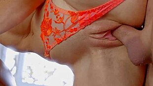 Squirting wildly from creampie overload and massive cumshot explosion