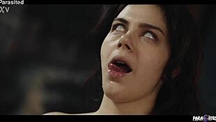 Slutty maid screams in ecstasy as lesbian master fucks her wildly possessed