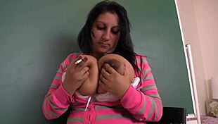 oh tina's massive boobs rip through clothes for epic fun