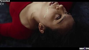 Slutty maid screams in ecstasy as lesbian master fucks her wildly possessed