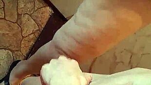 Three busty girlfriends finger hairy pussies in hostel kitchen close-up!