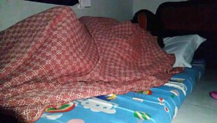 sharing a bed with stepmom leads to sneaky creampie under sheets