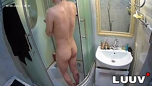 Luuv Takes Quick Shower Before On-Camera Pounding