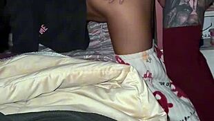 petite argentinian teen bends over for boyfriend's hardcore doggystyle in homemade night tape