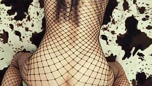 Skinny gypsy milf model strips erotic lingerie getting horny on cam!