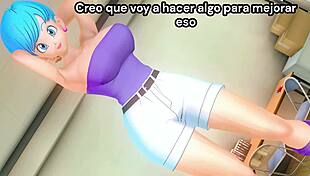 bulma gives you jerk off instructions on how to stroke that monster right