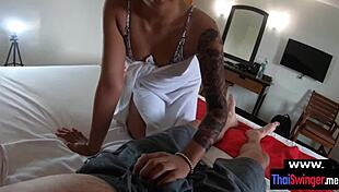 Boom! Amateur Thai GF Delivers POV Quick Handjob Fuck Frenzy!