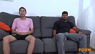 one horny cougar teaches two inexperienced latinas how to fuck like pros in euforia