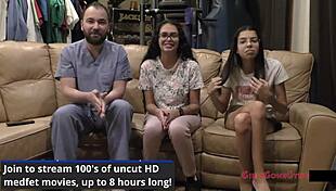 angel santana gives aria nicole pre-employment physical exam