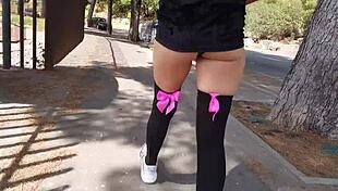 crazy public squirt masturbation outdoors! 💦🌳😱