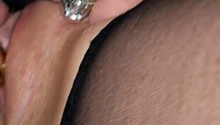 Wife discovers hidden thrills from oversized cock dildo play